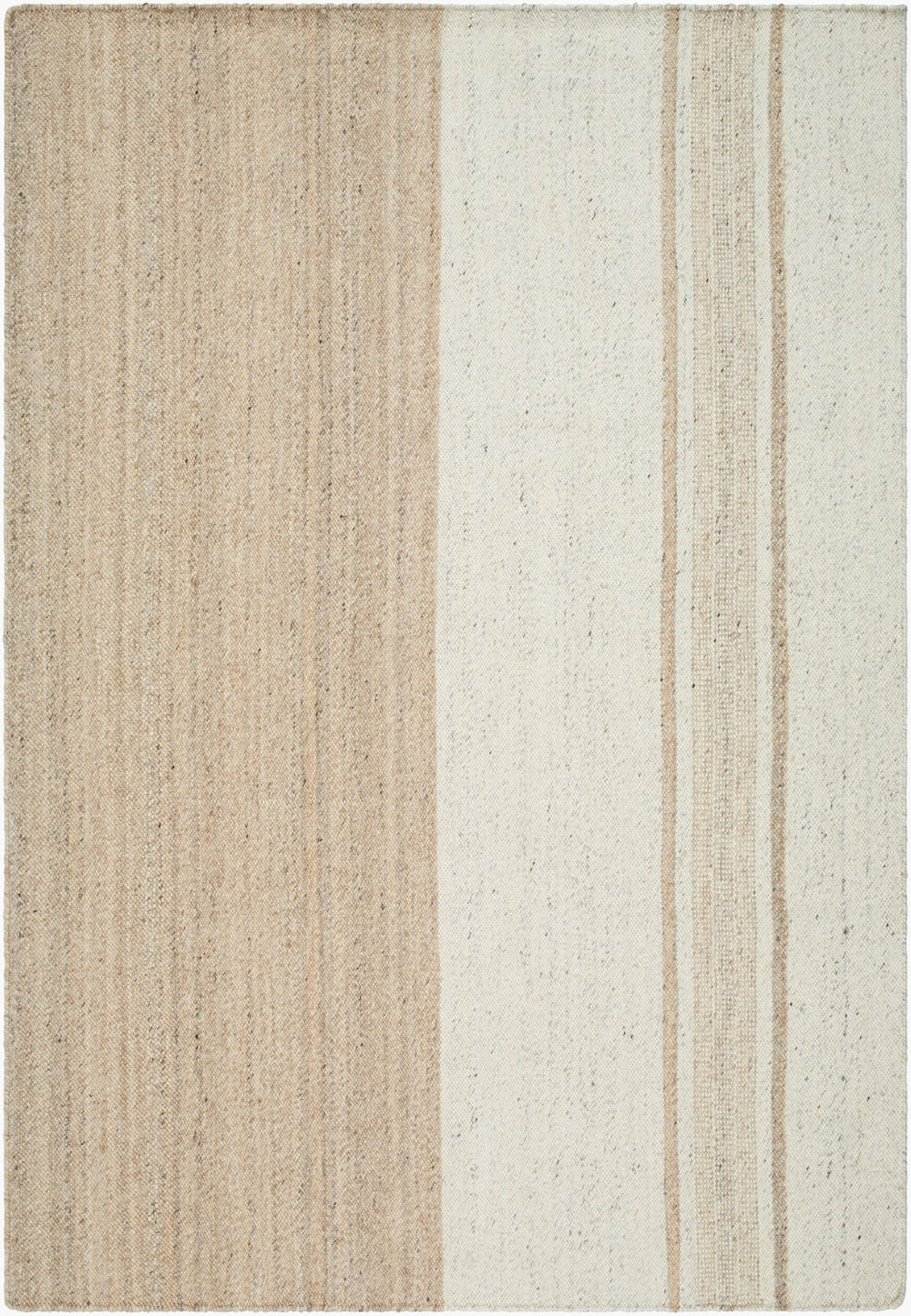 Livabliss Bolu Handwoven Wool Area Rug Artisan Crafted in India for Entryways and Accent Spaces Beige, Ivory 9' x 12' BLU2301-912
