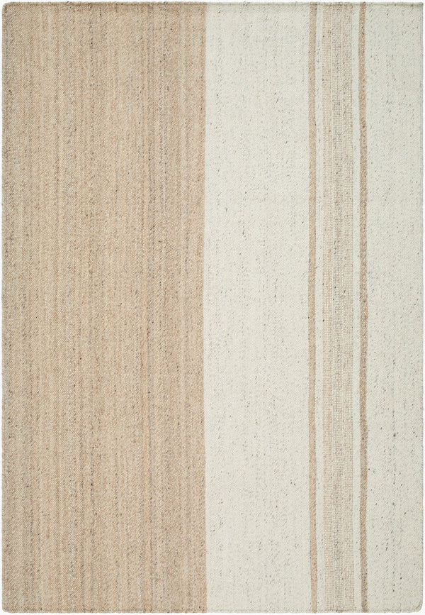 Livabliss Bolu Handwoven Wool Area Rug Artisan Crafted in India for Entryways and Accent Spaces Beige, Ivory 9' x 12' BLU2301-912
