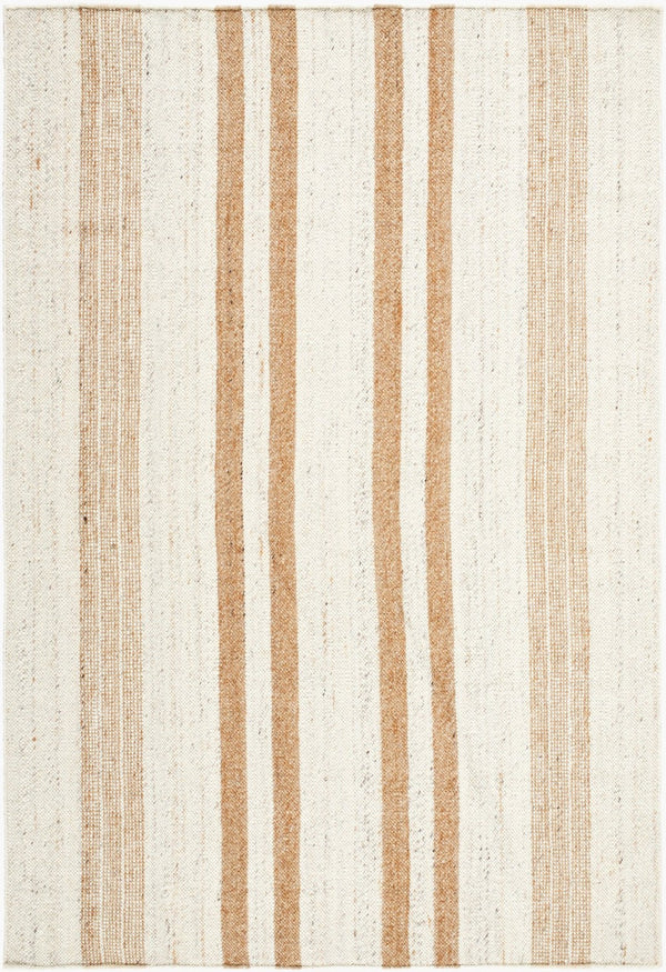 Livabliss Bolu Handwoven Wool Area Rug Geometric Pattern for Entryways and Kitchen Nooks Ivory, Sandston 5' x 7'6" BLU2302-576