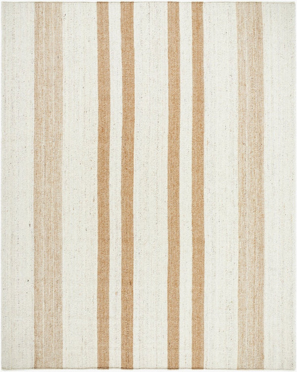 Livabliss Bolu Handwoven Wool Area Rug Geometric Pattern for Entryways and Kitchen Nooks Ivory, Sandston 8' x 10' BLU2302-810