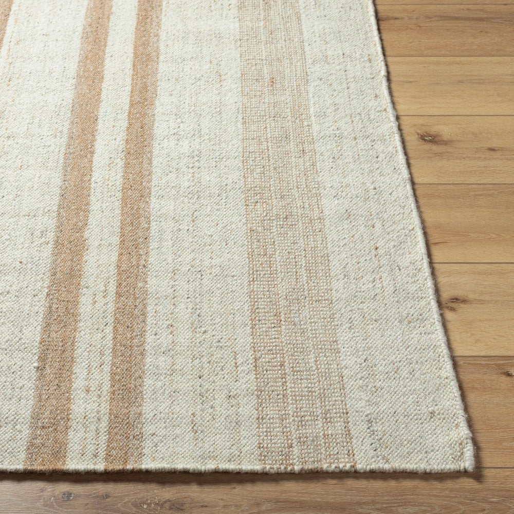 Livabliss Bolu Handwoven Wool Area Rug Geometric Pattern for Entryways and Kitchen Nooks Ivory, Sandston 2' x 3' BLU2302-23
