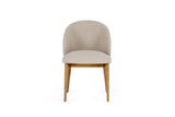 VIG Furniture Modrest Blum - Modern Beige Linen Dining Chair VGMY-3741-BGE