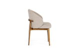 VIG Furniture Modrest Blum - Modern Beige Linen Dining Chair VGMY-3741-BGE