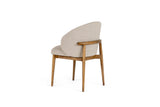 VIG Furniture Modrest Blum - Modern Beige Linen Dining Chair VGMY-3741-BGE