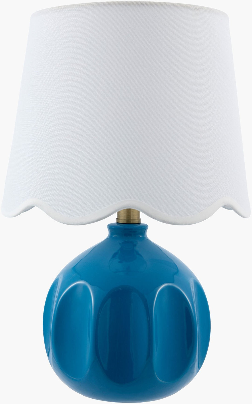 Livabliss Bellune Linen Drum Shade Table Lamp Metal Base Warm Glow for Bedroom or Living Room BLUN-002