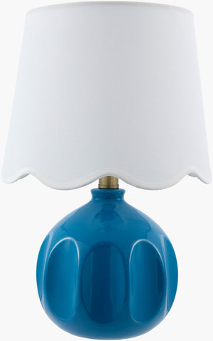 Livabliss Bellune Linen Drum Shade Table Lamp Metal Base Warm Glow for Bedroom or Living Room BLUN-002