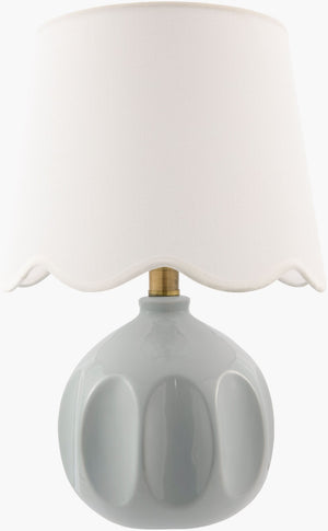 Livabliss Bellune Linen Drum Shade Table Lamp with Metal Base for Bedroom or Living Room BLUN-005