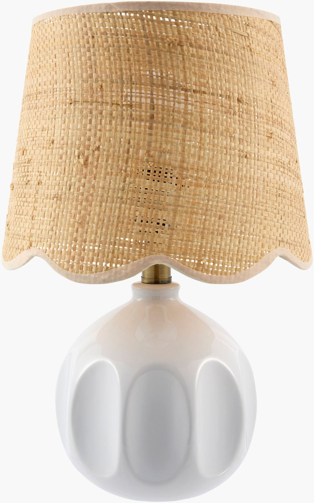 Livabliss Bellune Eclectic Accent Lamp with Felt Jute and Metal Shade for Bohemian Interiors BLUN-013