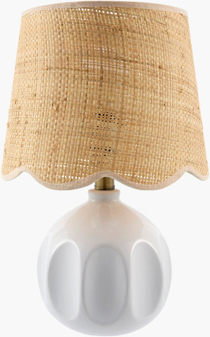 Livabliss Bellune Eclectic Accent Lamp with Felt Jute and Metal Shade for Bohemian Interiors BLUN-013