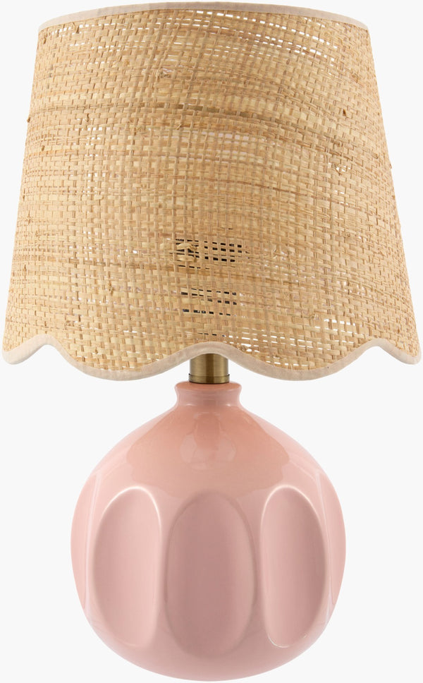 Livabliss Bellune Mixed Material Table Lamp Felt Jute Metal Bohemian Accent for Nightstand BLUN-015