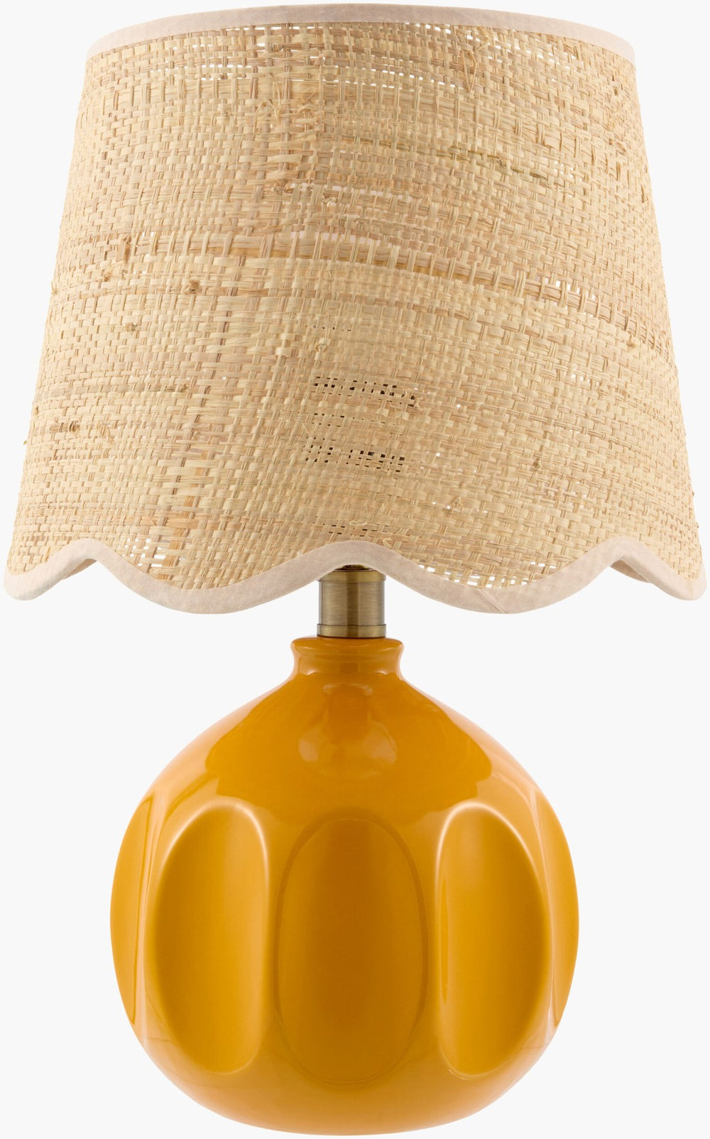 Livabliss Bellune Eclectic Table Lamp with Felt Jute and Metal for Nightstand or Desk BLUN-016