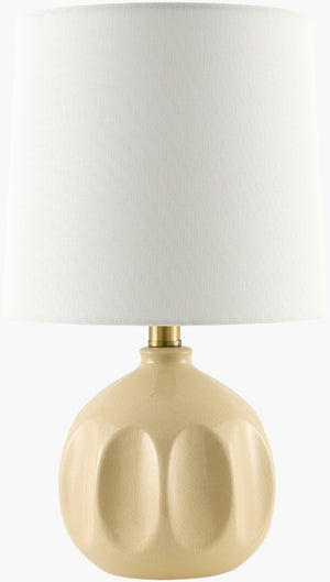 Livabliss Bellune Globe Silhouette Felt Linen Metal Table Lamp for Bohemian Eclectic Interiors BLUN-021