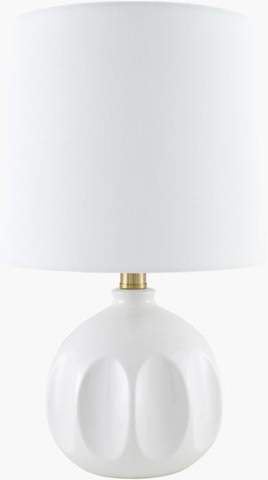 Livabliss Bellune Eclectic Global Accent Lamp with Felt Linen Shade for Warm Ambient Glow BLUN-022