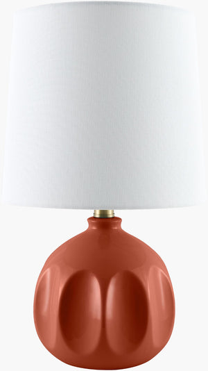 Livabliss Bellune Felt Linen Metal Accent Lamp Bohemian Global Decor for Nightstand or Console BLUN-026