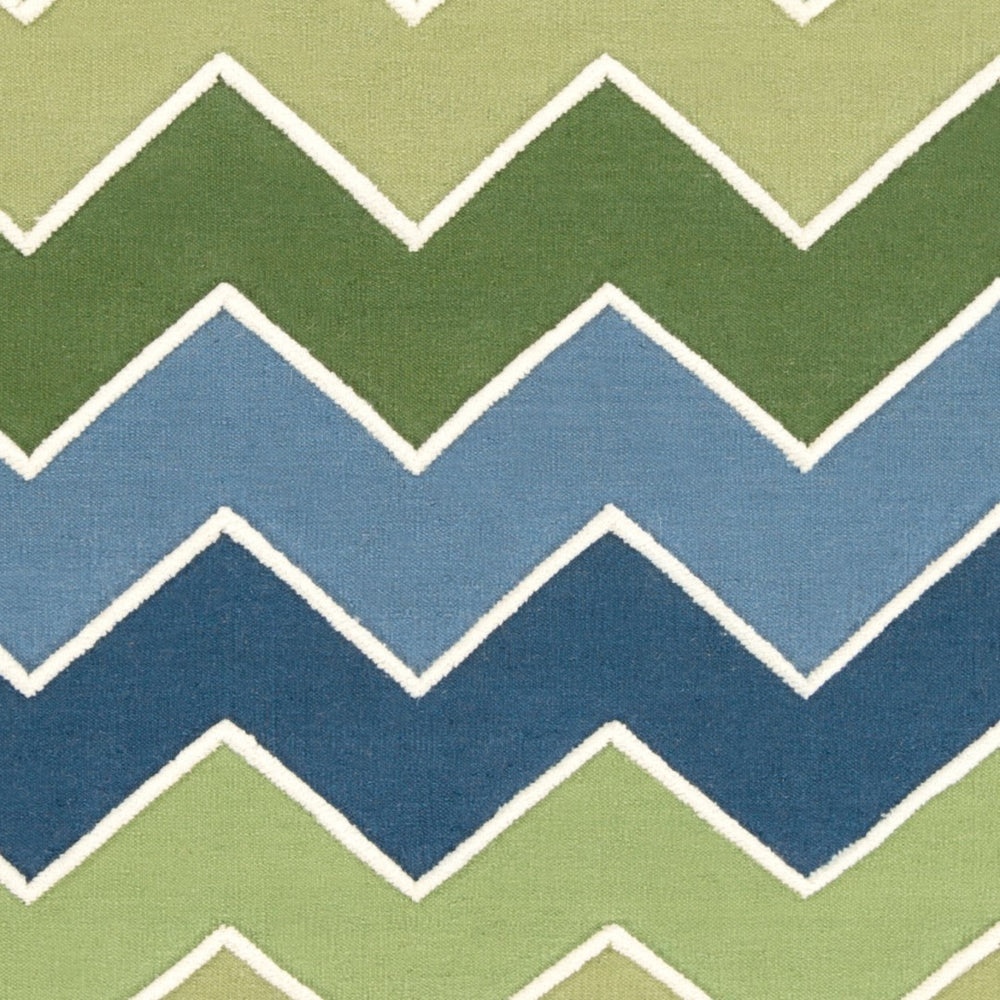 Surya Blox Blx-9001 2'6" X 8' Handmade Wool Rug - Modern, Durable Design For Timeless Home Decor Elegance Medium Green Wool Blx9001-268