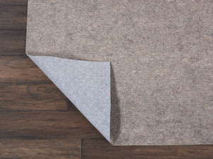 Nourison RugLoc BR21 Machine Made Woven  Indoor Only Neutral  Rug Grey, Grey 100% Post Industrial Recycled Synthetic Fibers and Rubber 99446420220