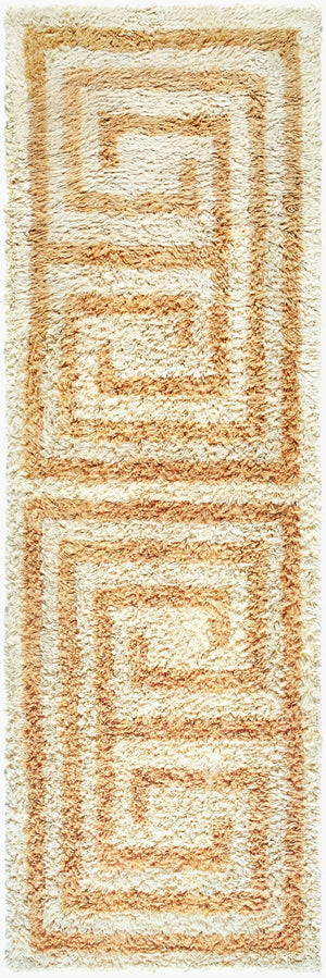 Livabliss Beni Moroccan Hand Tufted Wool Rug High Pile Artisan Craft for Bedroom or Entryway Beige, Sand 2'6" x 8' BMC2300-268