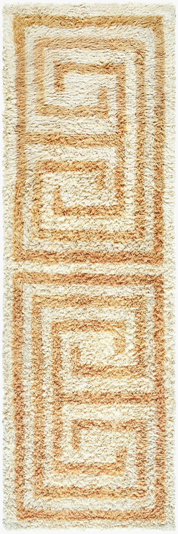 Livabliss Beni Moroccan Hand Tufted Wool Rug High Pile Artisan Craft for Bedroom or Entryway Beige, Sand 2'6" x 8' BMC2300-268