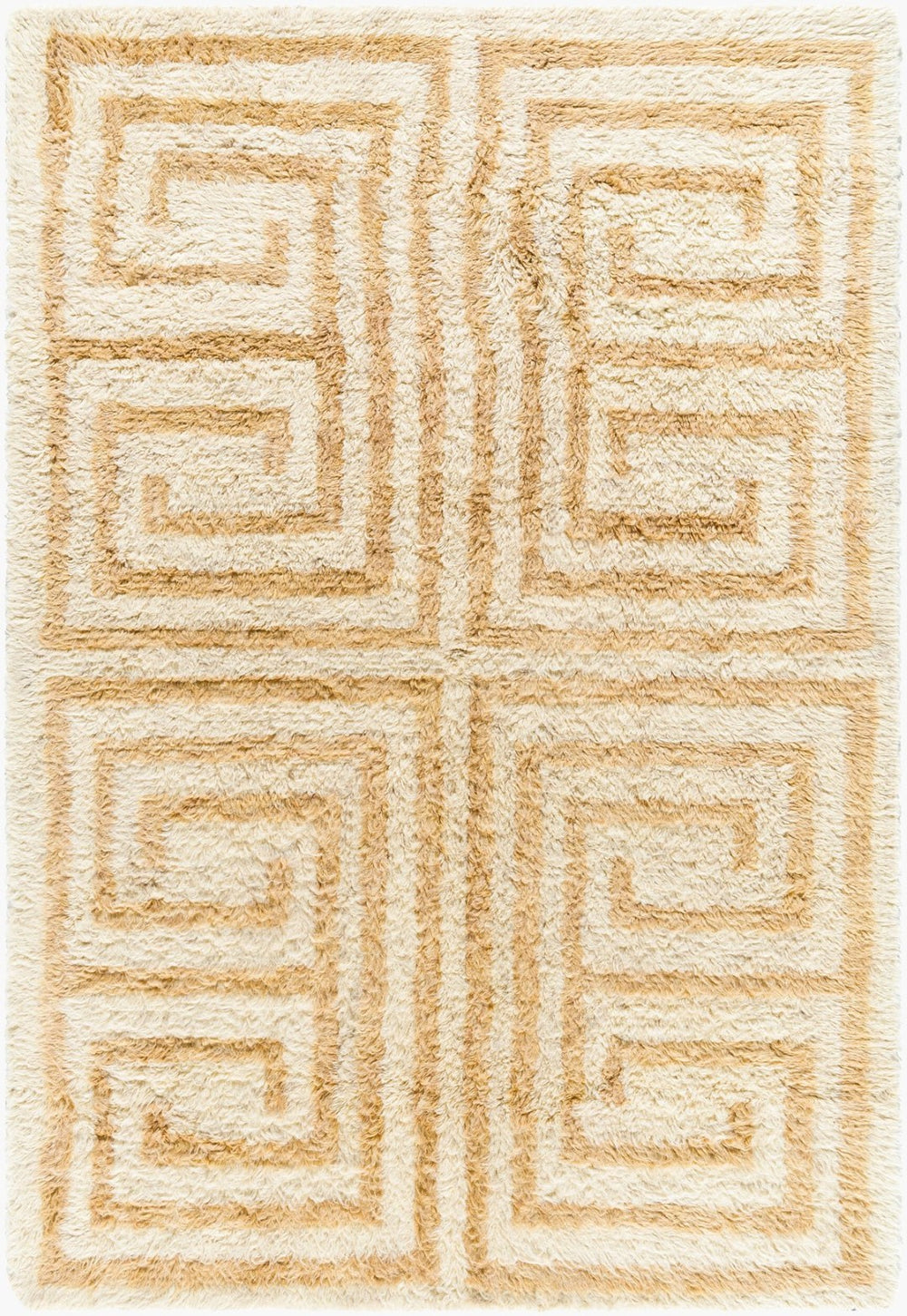 Livabliss Beni Moroccan Hand Tufted Wool Rug High Pile Artisan Craft for Bedroom or Entryway Beige, Sand 2' x 3' BMC2300-23