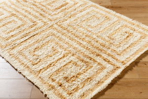 Livabliss Beni Moroccan Hand Tufted Wool Rug High Pile Artisan Craft for Bedroom or Entryway Beige, Sand 2' x 3' BMC2300-23