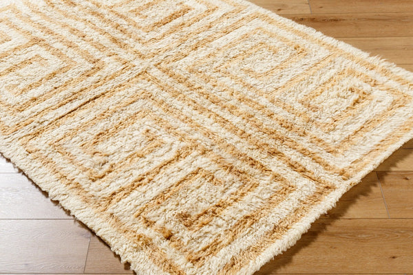Livabliss Beni Moroccan Hand Tufted Wool Rug High Pile Artisan Craft for Bedroom or Entryway Beige, Sand 2' x 3' BMC2300-23