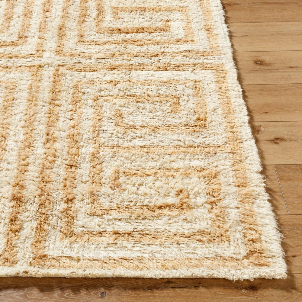 Livabliss Beni Moroccan Hand Tufted Wool Rug High Pile Artisan Craft for Bedroom or Entryway Beige, Sand 2' x 3' BMC2300-23
