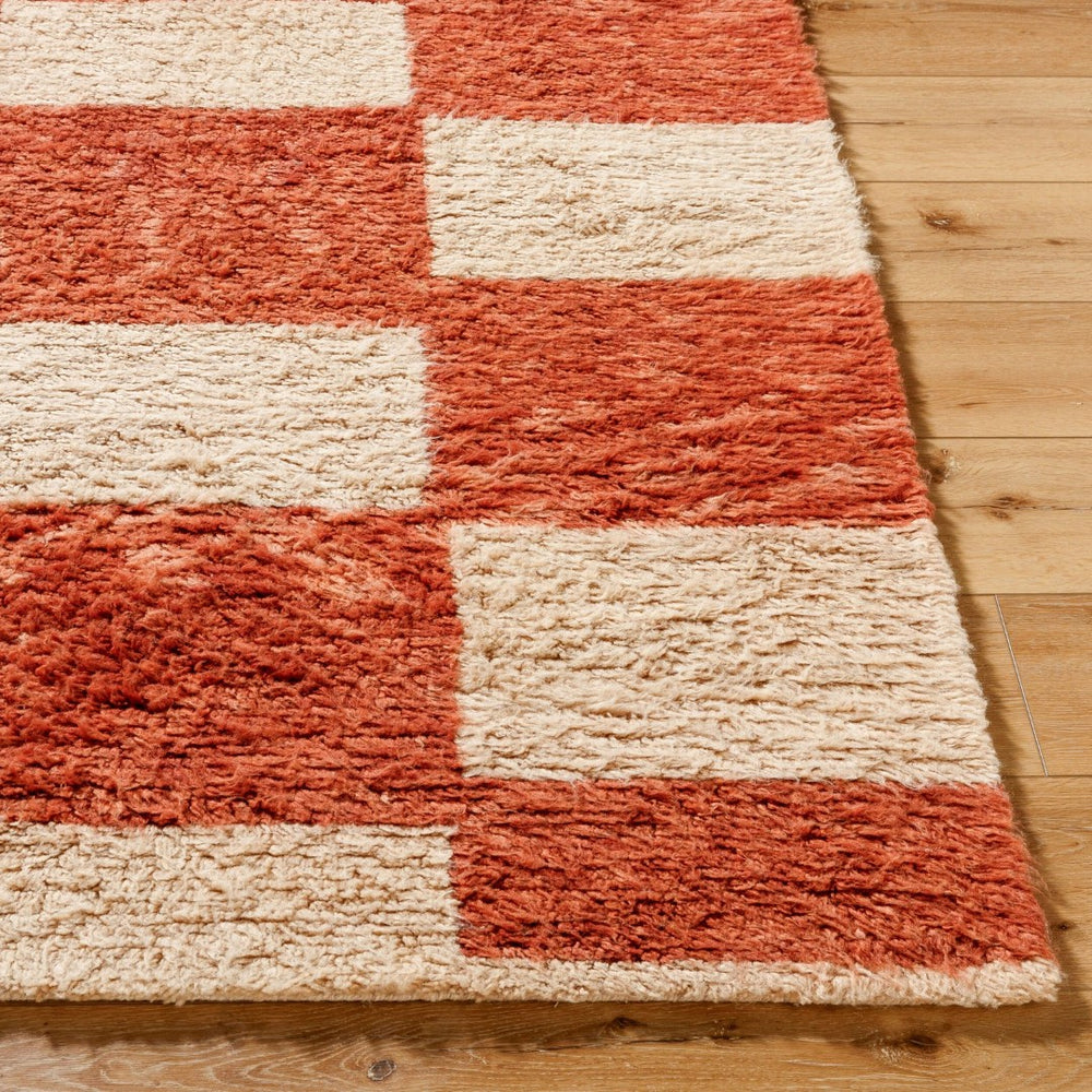 Livabliss Beni Moroccan Hand Tufted Wool Rug Plush High Pile Art Deco Accent for Any Room Terracotta, Cre 9' x 12' BMC2301-912