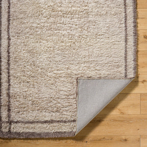 Beni Moroccan BMC-2302 9' x 12' Handmade Rug BMC2302-912  Warm Grey, Ash, Prairie Dust, Metallic - Silver, Pearl, Walnut, Nickel Surya