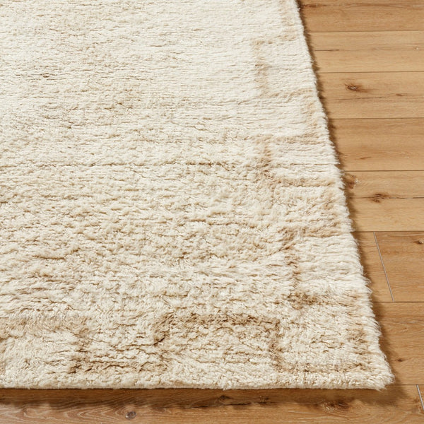 Livabliss Beni Moroccan Tribal Wool Accent Rug Hand Tufted High Pile Bohemian Geometric Decor Ivory, Sand 2' x 3' BMC2303-23