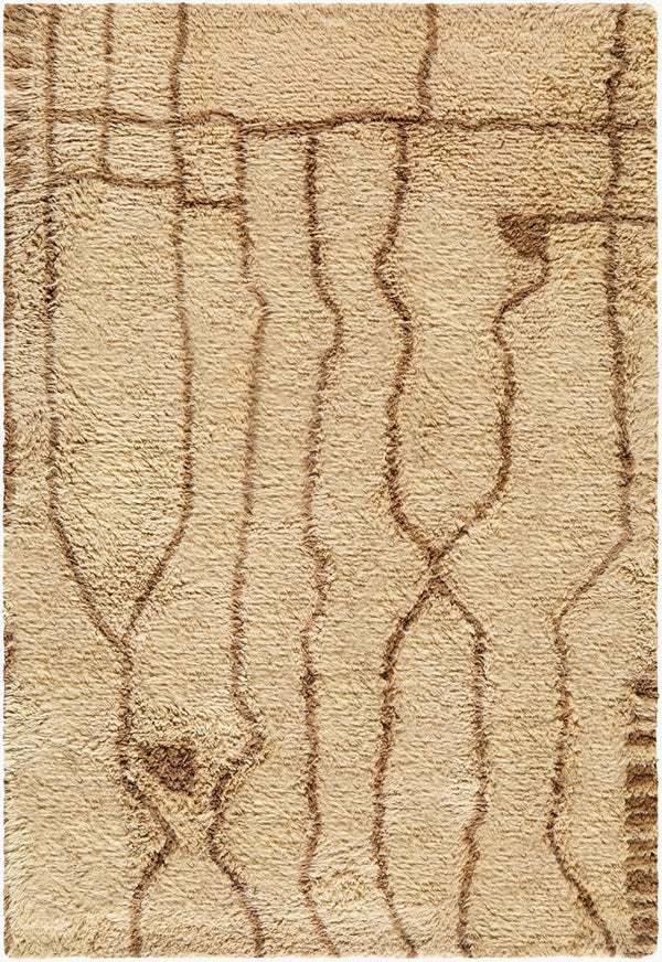 Livabliss Beni Moroccan Geometric Wool Rug Handtufted Plush High Pile Artisan Global Accent Beige, Taupe 9' x 12' BMC2309-912