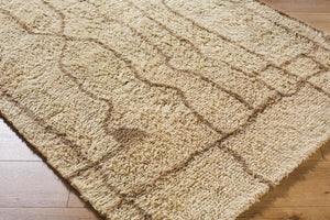 Livabliss Beni Moroccan Geometric Wool Rug Handtufted Plush High Pile Artisan Global Accent Beige, Taupe 9' x 12' BMC2309-912