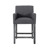 Christopher Knight Home® - Noble House - - Upholstered 26 Inch Counter Stool - Charcoal/Gray