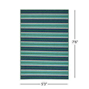 English Elm Christopher Knight Home® - MERIDIAN 9652F Blue 5'3" x 7'6" Machine Woven Polypropylene Rug – Durable Loop Pile, Stain-Resistant Elegance 64170.00