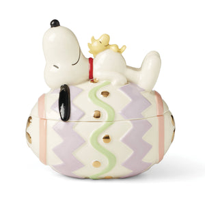 Lenox Peanuts Easter Snoopy Covered Candy Dish Multi, IVORY PORCELAIN 895685