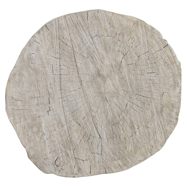 Bernhardt Bernhardt Bois Faux Wood Resin Cocktail Table Sculpted Tree Trunk Living Room Accent 32" 581011
