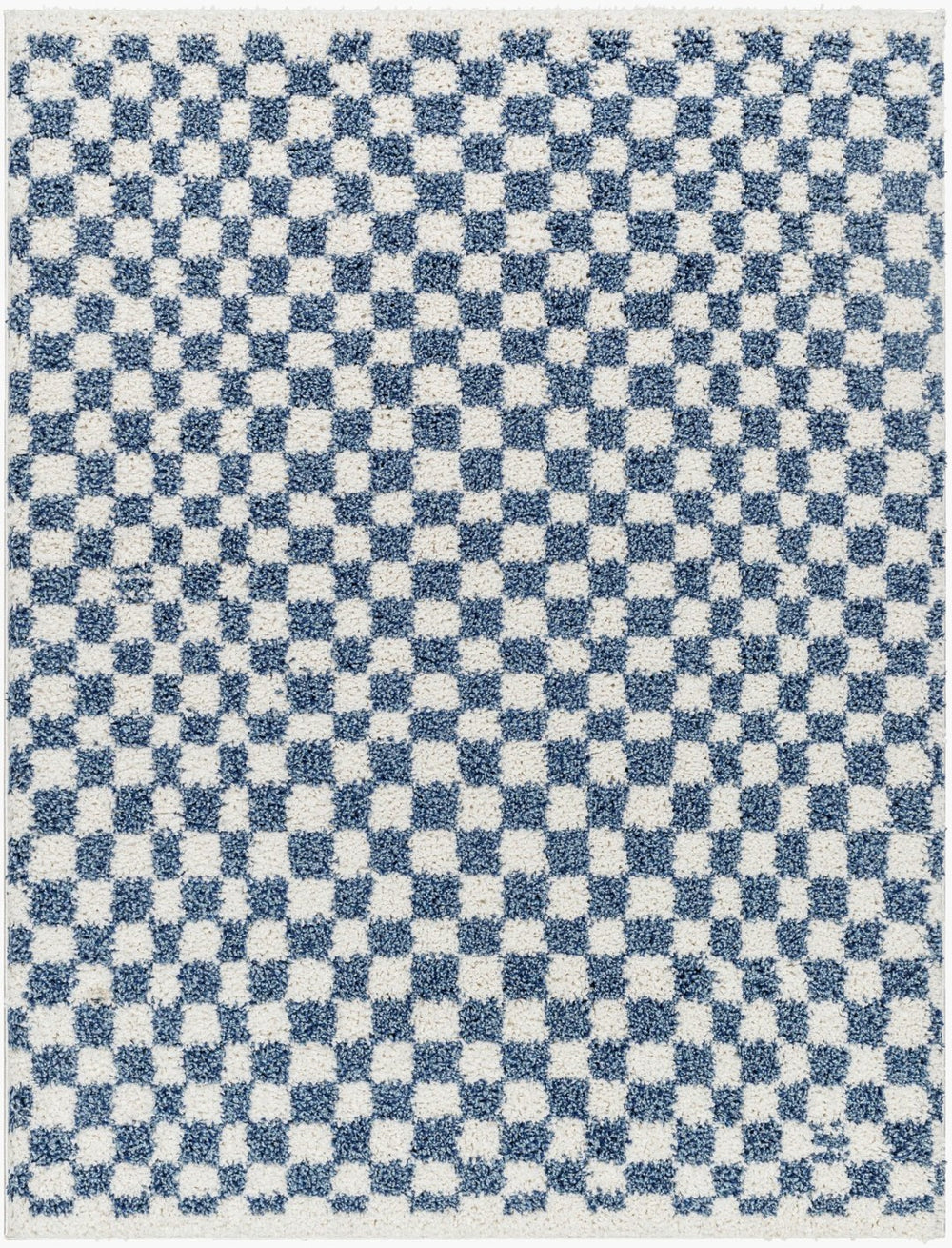 Livabliss Birmingham Plush Polyester Area Rug Machine Woven in Turkey for Living and Bedroom Spaces Ivory, Blue 5'3" x 7' BMM2320-537