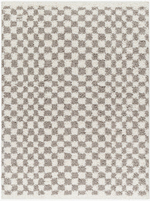 Livabliss Birmingham Machine Woven Plush Polyester Area Rug for Living Room Bedroom Warmth Ivory, Gray 5'3" x 7' BMM2321-537