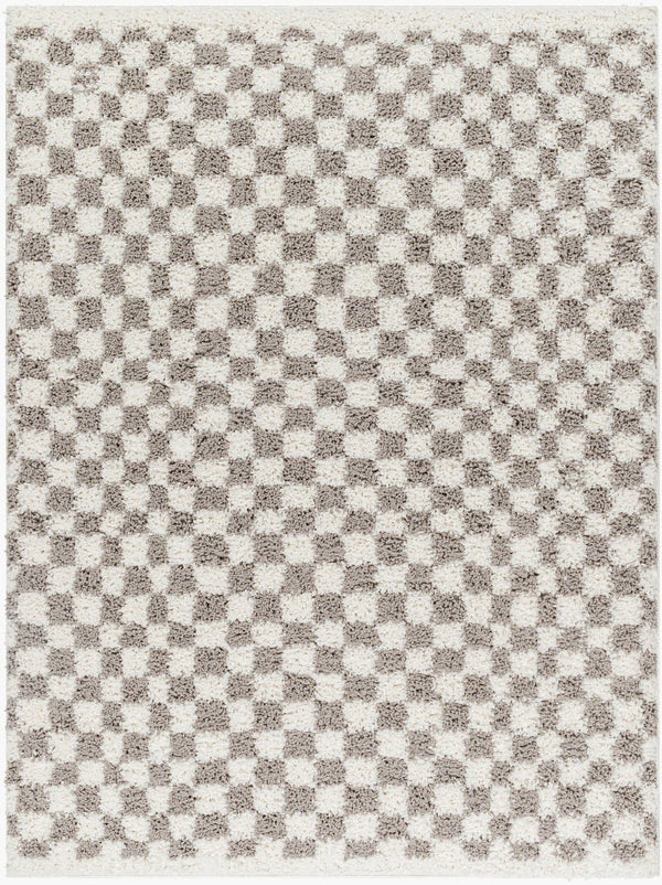 Livabliss Birmingham Machine Woven Plush Polyester Area Rug for Living Room Bedroom Warmth Ivory, Gray 5'3" x 7' BMM2321-537