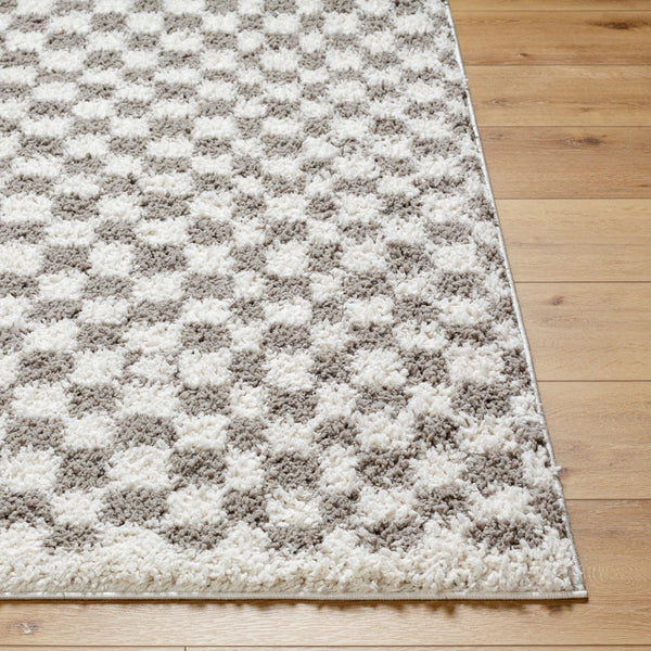 Livabliss Birmingham Machine Woven Plush Polyester Area Rug for Living Room Bedroom Warmth Ivory, Gray 5'3" x 7' BMM2321-537