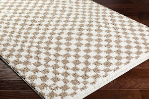 Livabliss Birmingham Machine Woven Plush Polyester Area Rug Transitional Style for Living Spaces Ivory, Tan 7'10" x 10' BMM2322-71010