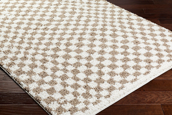 Livabliss Birmingham Machine Woven Plush Polyester Area Rug Transitional Style for Living Spaces Ivory, Tan 7'10" x 10' BMM2322-71010