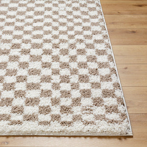 Livabliss Birmingham Machine Woven Plush Polyester Area Rug Transitional Style for Living Spaces Ivory, Tan 7'10" x 10' BMM2322-71010