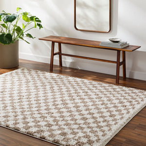 Livabliss Birmingham Machine Woven Plush Polyester Area Rug Transitional Style for Living Spaces Ivory, Tan 7'10" x 10' BMM2322-71010