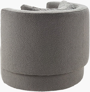 Surya Bingham Swivel Chair - Elegant 30"H X 35"W X 34"D For Timeless Style & Ultimate Comfort In Any Space Upholstery, Gray,Base, Black Polyester,Iron,Polyurethane Foam,Dacron Bmn-001