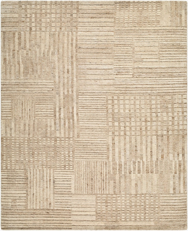 Surya Bergamo Hand Woven Wool Area Rug Low Pile Minimalist Floor Accent for Living Room 10' x 14' Rectangle BMO2300-1014