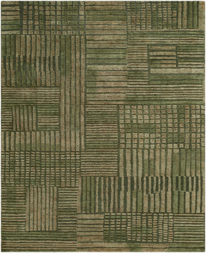 Surya Bergamo Handwoven Wool Area Rug Low Pile Minimalist Design for Living and Dining Rooms 2' x 3' Rectangle BMO2301-23