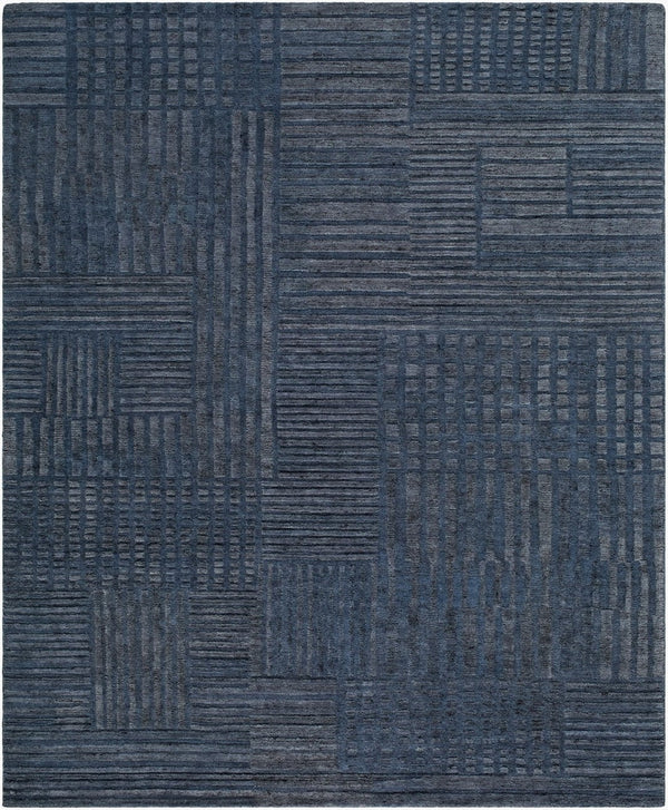 Surya Bergamo Hand Woven Wool Area Rug Low Pile Modern Design for Living and Dining Rooms 6' x 9' Rectangle BMO2302-69