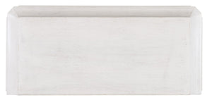 Hooker Furniture Commerce Argyle Three-Drawer Chest In Solid Mango Wood, Creamy White Finish, Carved Texture, Tapered Legs (42"W X 35"H) 7228-85082-02