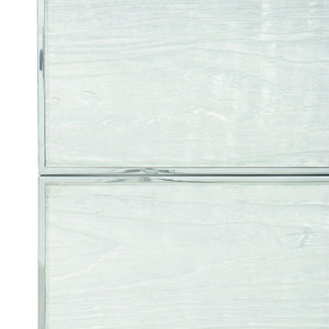 Bernhardt Bernhardt Cook Hand-Antiqued Brass Candleholder With Crystal Hurricane Shade For Elegant Ambiance 382229