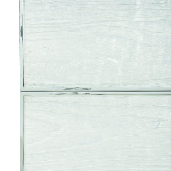 Bernhardt Bernhardt Cook Hand-Antiqued Brass Candleholder With Crystal Hurricane Shade For Elegant Ambiance 382229